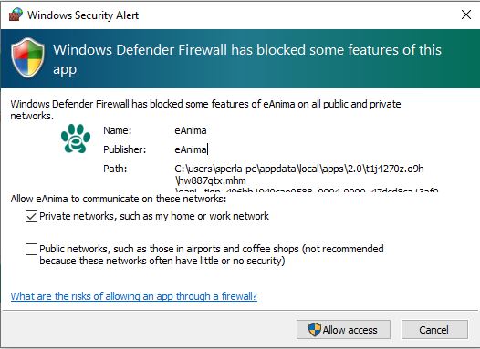 Network Permission Settings